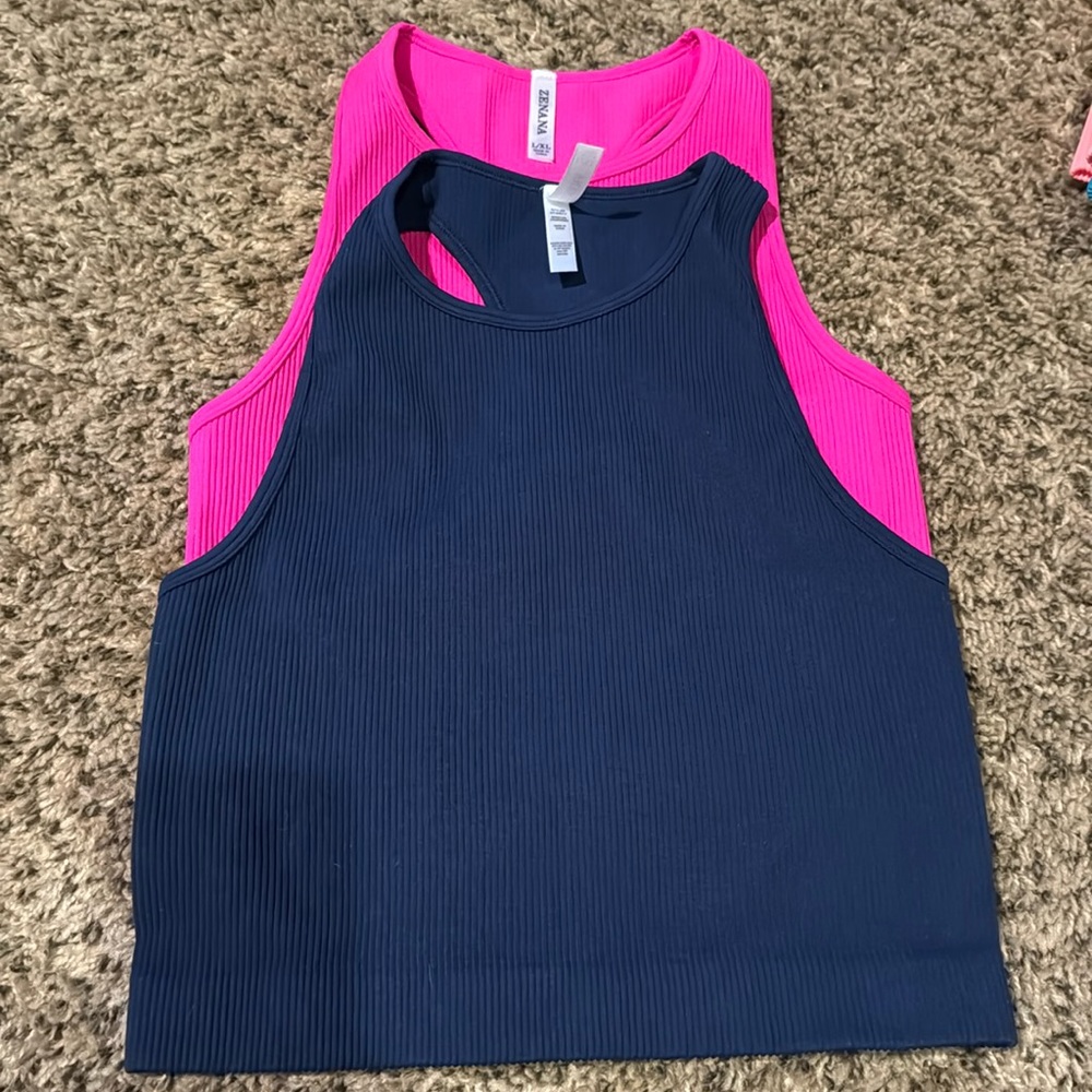 Brand New | L/XL Zenana Ribbed Tank Bundle